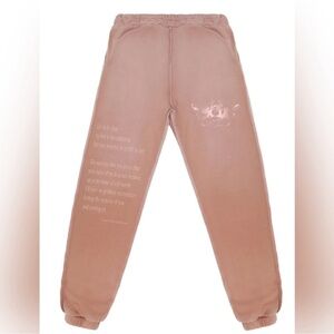 Boys Lie X Ariel Caught Blushing Ombré Sweatpants Pink Angel Wings Large Lounge